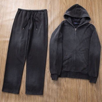 Custom Fleece Tracksuit Set OEM Supplier for Streetwear Brands