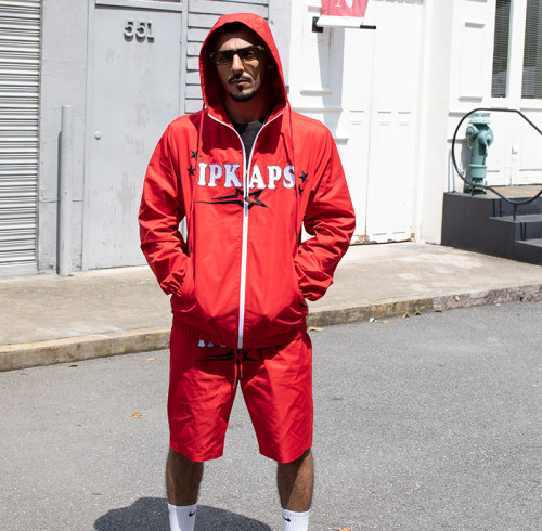 Custom Sports Tracksuits Set, Lightweight Hooded Jacket and Shorts