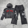 Custom Gothic Cross Hoodie Set | Tracksuit Set Manufacturer