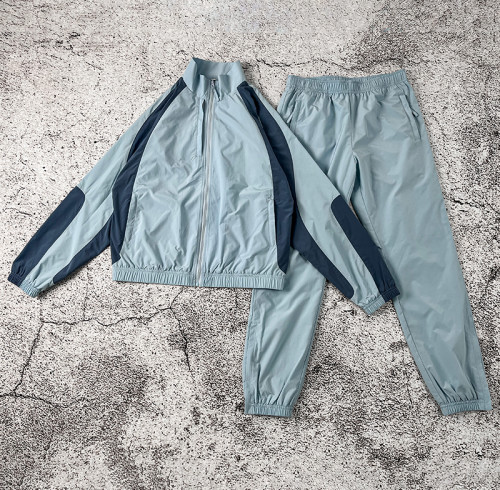 Custom Tracksuit Set Manufacturer Color Block Training Suit