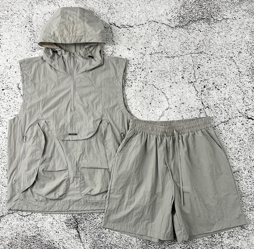 Custom tracksuit set vest & shorts OEM manufacturer