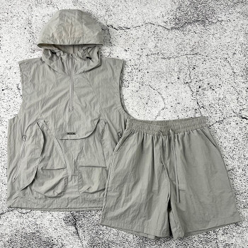 Custom tracksuit set vest & shorts OEM manufacturer