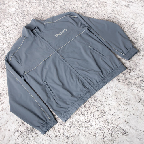 Custom tracksuit set manufacturer grey men woven warmup suit Keywords