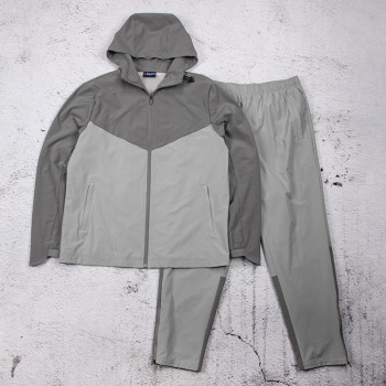 Custom tracksuit set for brands, lightweight hooded wind suit