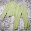Custom tracksuit set manufacturer pastel fleece jogger set