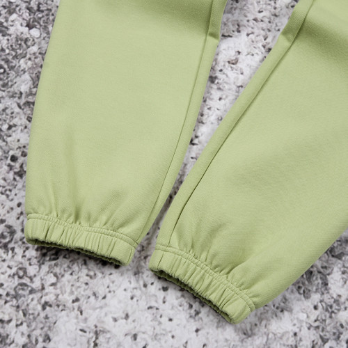 Custom tracksuit set manufacturer pastel fleece jogger set