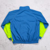 Custom tracksuits blue colorblock team set manufacturer