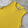 Custom sports t shirt manufacturer yellow mesh team tee