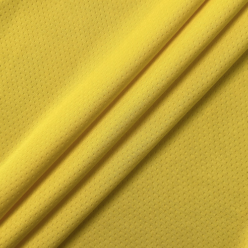 Custom sports t shirt manufacturer yellow mesh team tee