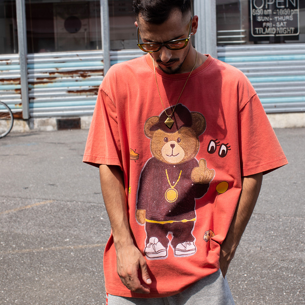 Green retro jacket model display