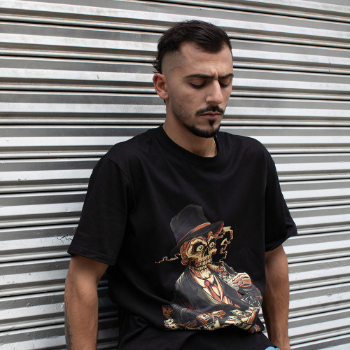 Graphic Streetwear T Shirt | Skull Print - custom t shirt manufacturer