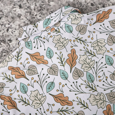 Custom Printed Polo T Shirts | Leaf Allover – Private Label Supplier