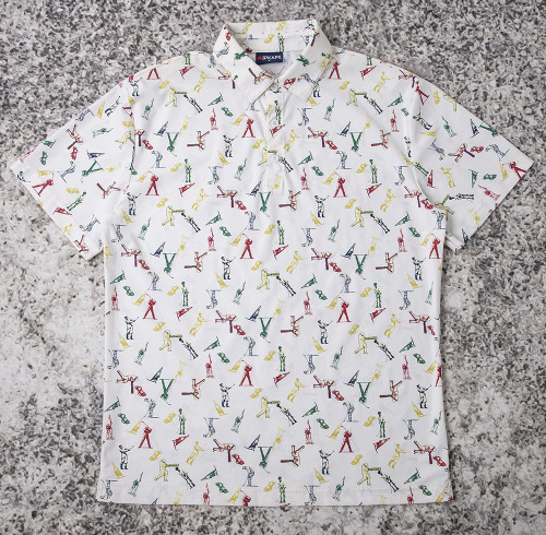 Wholesale custom printed polo t shirts for golf brands