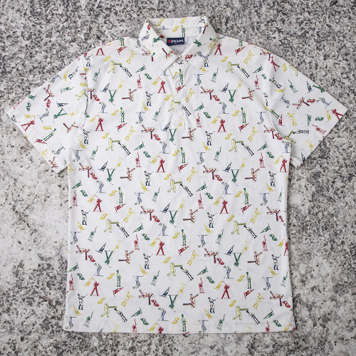 Wholesale custom printed polo t shirts for golf brands