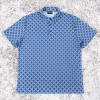 Custom printed polo t shirts allover geometric golf top