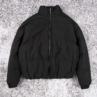 custom puffer jacket | OEM black padded winter outerwear manufacturer