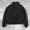custom puffer jacket | OEM black padded winter outerwear manufacturer