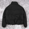 custom puffer jacket | OEM black padded winter outerwear manufacturer