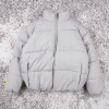 custom light grey puffer jacket | OEM winter outerwear manufacturer
