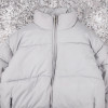 custom light grey puffer jacket | OEM winter outerwear manufacturer