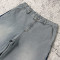 Custom denim jeans manufacturer - wide leg light wash jeans