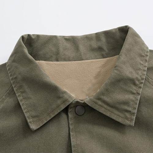 Custom Work Jacket | Olive Canvas Coach – OEM Jacket Manufacturer