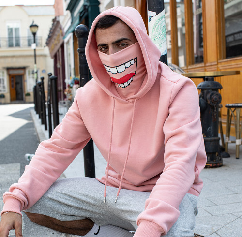 Custom Hoodie Manufacturer Funny Face Mask | Streetwear OEM
