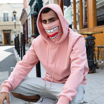 Custom Hoodie Manufacturer Funny Face Mask | Streetwear OEM