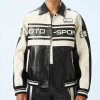 custom racing jacket | Black White Moto – Custom Leather Jackets OEM
