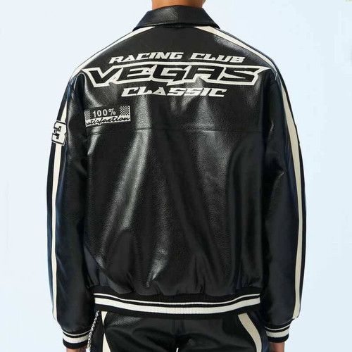 custom racing jacket | Black White Moto – Custom Leather Jackets OEM