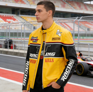Custom Racing Jackets | Yellow Black Moto - OEM Manufacturer