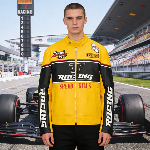 Custom Racing Jackets | Yellow Black Moto - OEM Manufacturer