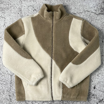 Custom Fleece Jacket Manufacturer Sherpa Zip Outerwear