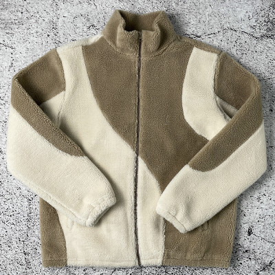 Custom Fleece Jacket Manufacturer Sherpa Zip Outerwear