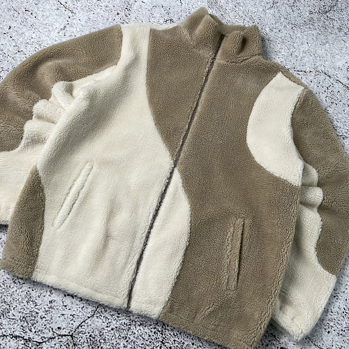 Custom Fleece Jacket Manufacturer Sherpa Zip Outerwear