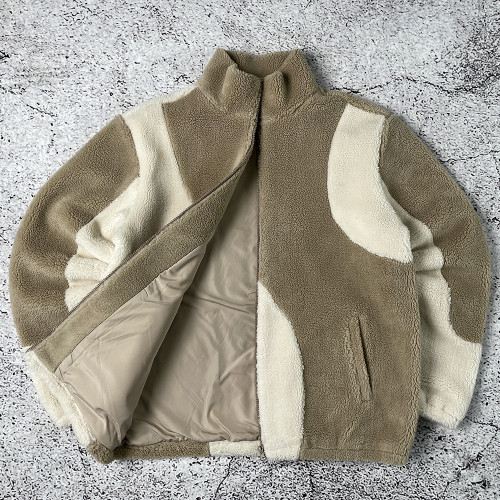 Custom Fleece Jacket Manufacturer Sherpa Zip Outerwear