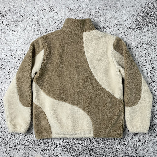 Custom Fleece Jacket Manufacturer Sherpa Zip Outerwear