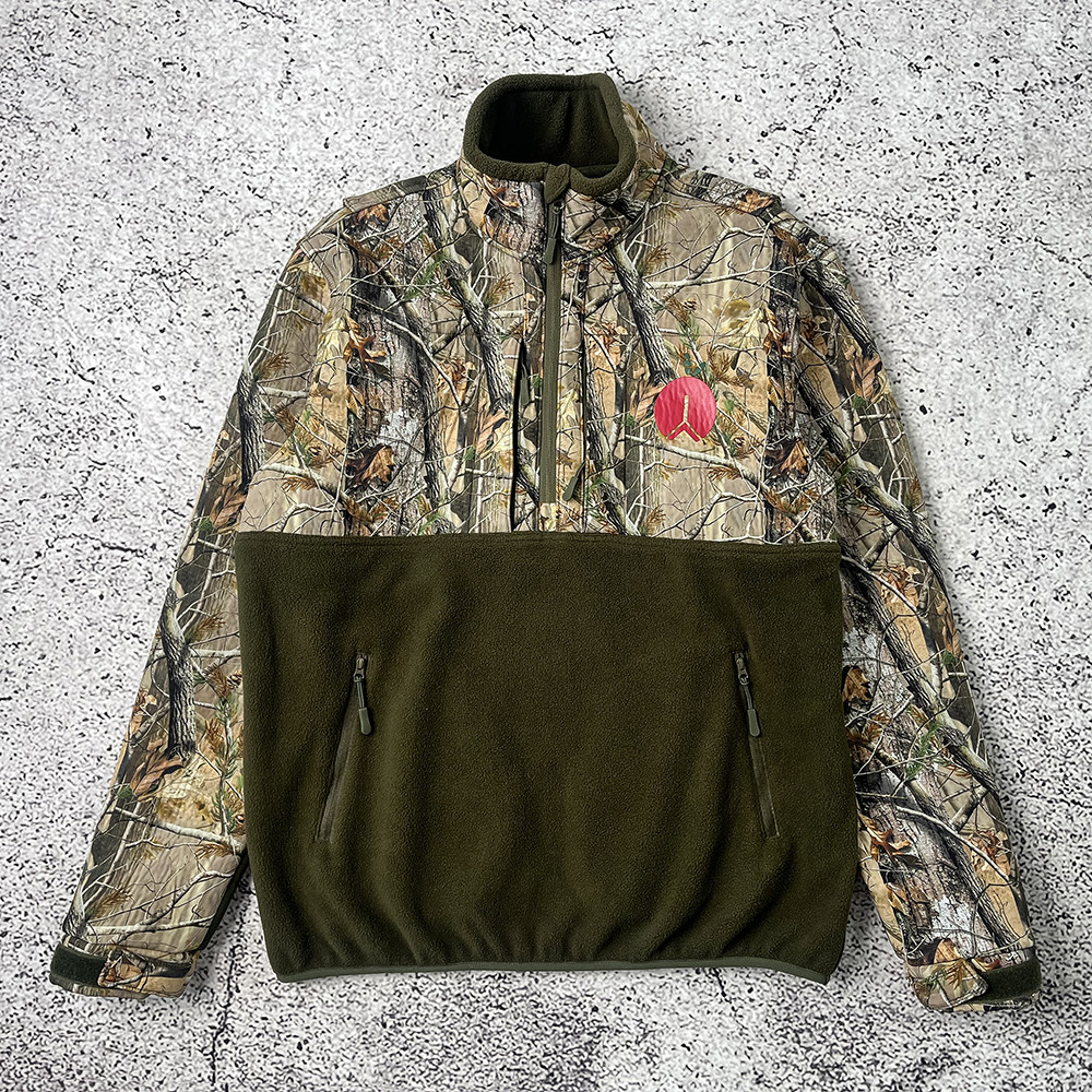 Green retro jacket model display