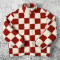 Custom Sherpa Fleece Jacket Checkerboard OEM Manufacturer