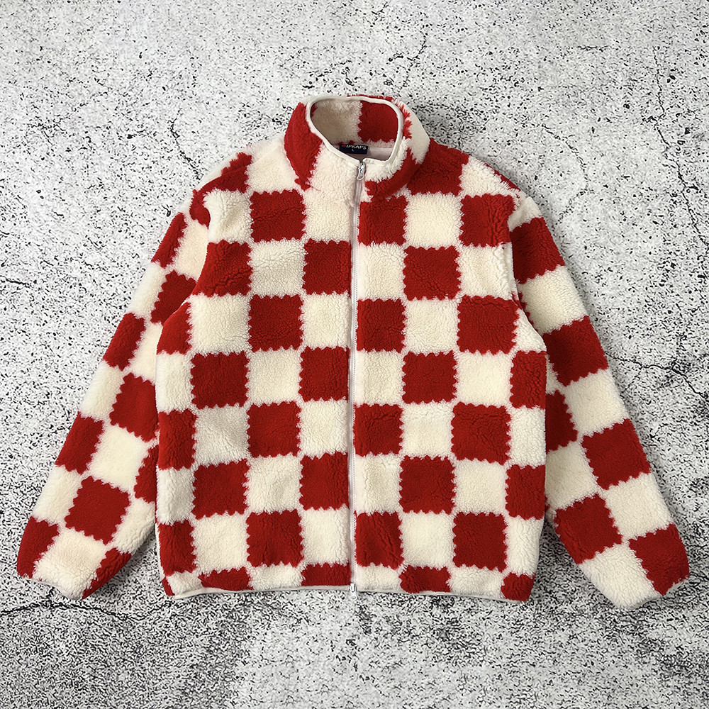 Green retro jacket model display