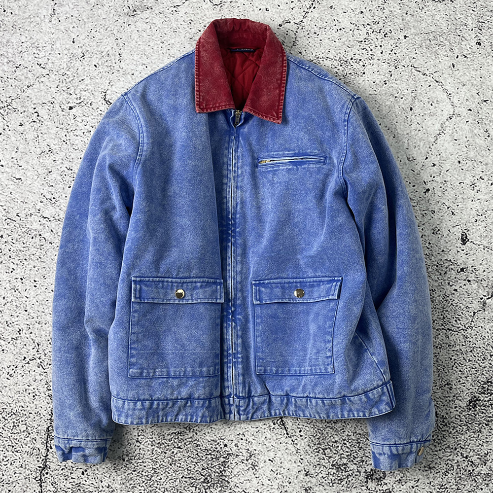 Green retro jacket model display