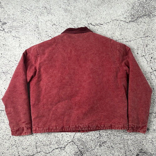 Custom Washed Denim Work Jacket OEM Vintage Denim Jacket Factory