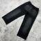 Black flame custom wide leg sweatpants for streetwear brands