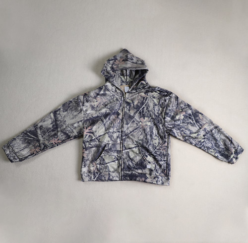 Custom camo hoodie | Full Zip Hunting Style – wholesale custom hoodies