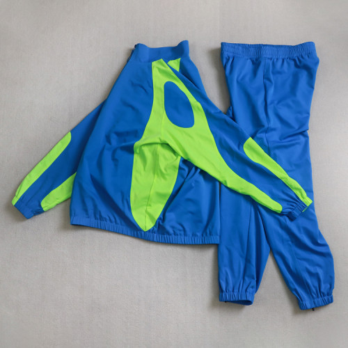 Custom tracksuit set | Color block sportswear – OEM manufacturer