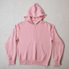 Custom fleece hoodie manufacturer pastel pink quarter zip pullover