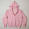 Custom fleece hoodie manufacturer pastel pink quarter zip pullover