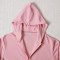 Custom fleece hoodie manufacturer pastel pink quarter zip pullover