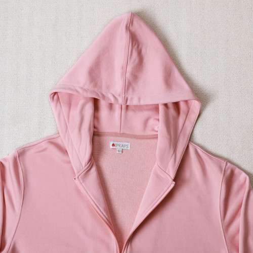 Custom fleece hoodie manufacturer pastel pink quarter zip pullover