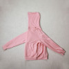 Custom fleece hoodie manufacturer pastel pink quarter zip pullover